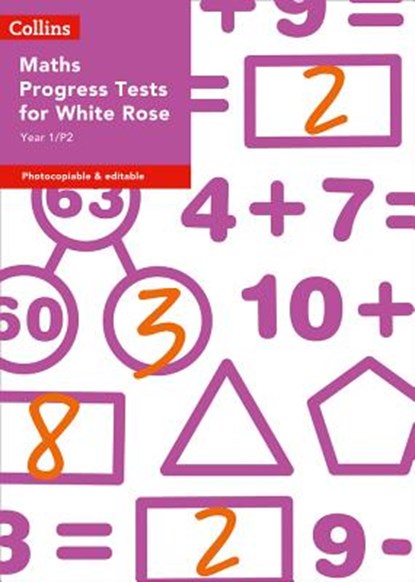 Year 1/P2 Maths Progress Tests for White Rose, Cherri Moseley - Paperback - 9780008333492
