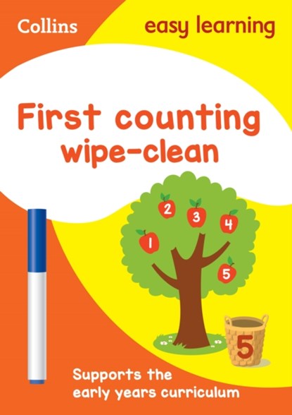 First Counting Age 3-5 Wipe Clean Activity Book, Collins Easy Learning - Paperback - 9780008387860