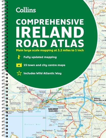 Comprehensive Road Atlas Ireland, Collins Maps - Gebonden - 9780008412814