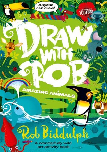 Draw With Rob: Amazing Animals, Rob Biddulph - Paperback - 9780008479015