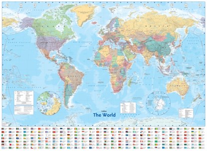 Collins World Wall Laminated Map, Collins Maps - Overig - 9780008492540