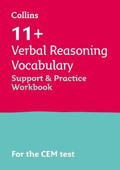 11+ Verbal Reasoning Vocabulary Support and Practice Workbook, Collins 11+ ; Teachitright - Paperback - 9780008497392