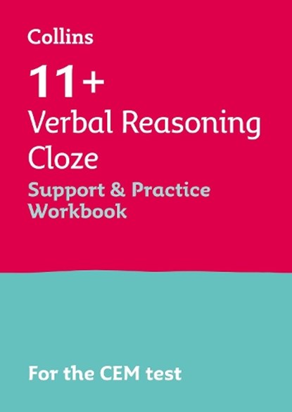 11+ Verbal Reasoning Cloze Support and Practice Workbook, Collins 11+ ; Teachitright - Paperback - 9780008497408