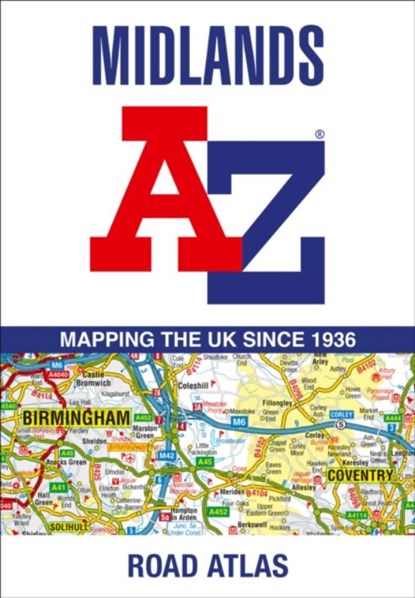Midlands A-Z Road Atlas, A-Z Maps - Paperback - 9780008652838