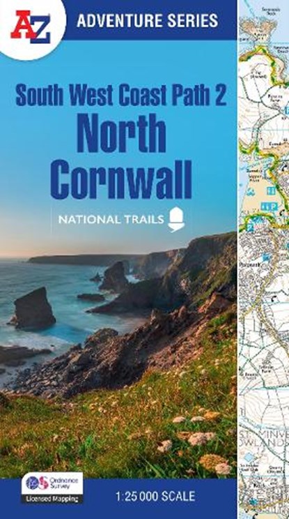 South West Coast Path 2 – North Cornwall, A-Z Maps - Paperback - 9780008707620