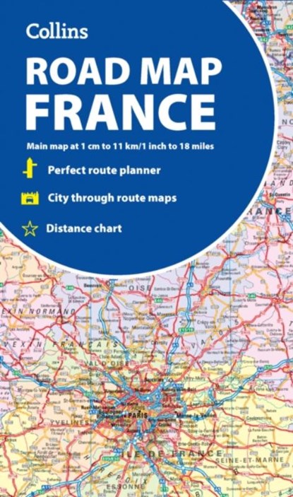 Collins Road Map of France, Collins Maps - Gebonden - 9780008716486