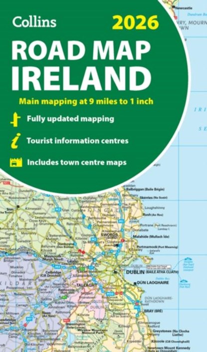 2026 Collins Road Map of Ireland, Collins Maps - Gebonden - 9780008719241