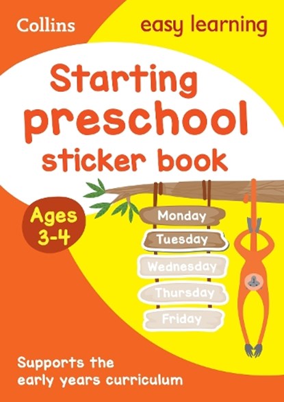 Starting preschool Sticker Book Ages 3-4, Collins Easy Learning - Paperback - 9780008775346