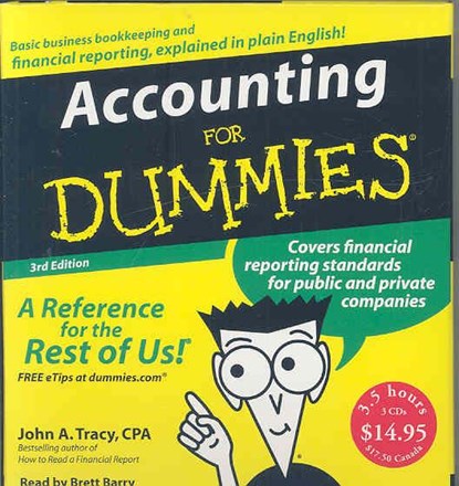 Accounting for Dummies, TRACY,  John A. - AVM - 9780061374340
