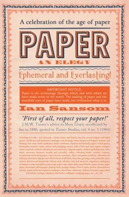 Paper, Ian Sansom - Ebook - 9780062295613