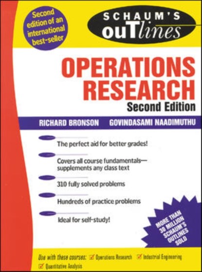 Schaum's Outline of Operations Research, Richard Bronson ; Govindasami Naadimuthu - Paperback - 9780070080201