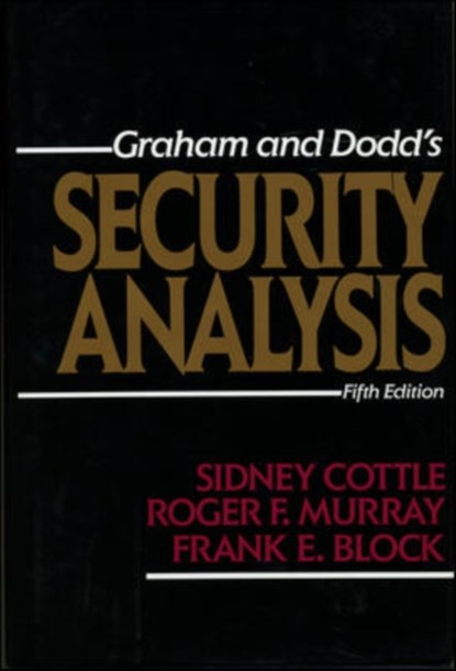 Security Analysis: Fifth Edition, Sidney Cottle ; Roger Murray ; Frank Block - Gebonden - 9780070132351