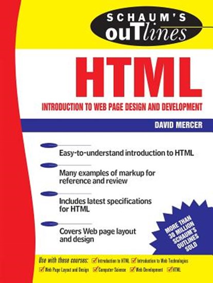 Schaum's Outline of HTML, David Mercer - Paperback - 9780071373654