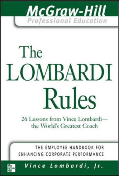 The Lombardi Rules, niet bekend - Gebonden - 9780071411080
