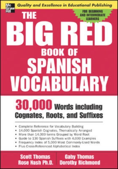 The Big Red Book of Spanish Vocabulary, Scott Thomas - Paperback - 9780071447256