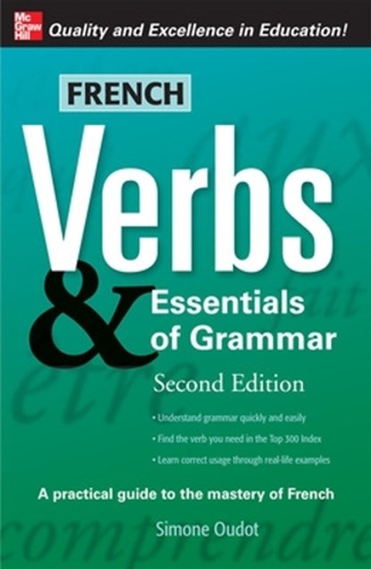 French Verbs & Essentials of Grammar, 2E, Simone Oudot - Paperback - 9780071498043