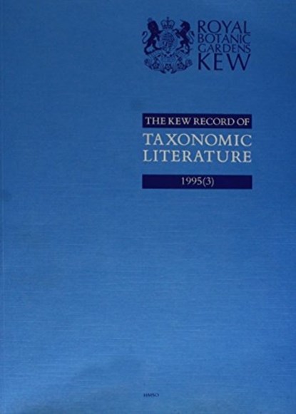 The Kew Record of Taxonomic Literature Relating to Vascular Plants, Kew Royal Botanic Gardens - Paperback - 9780112501077