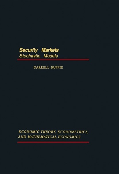 Security Markets, Darrell Duffie - Gebonden - 9780122233456