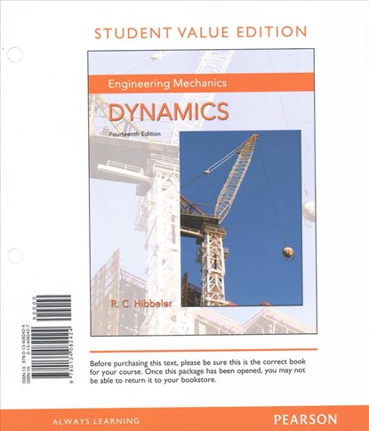 Engineering Mechanics: Dynamics, Student Value Edition; Mastering Engineering with Pearson Etext -- Standalone Access Card -- For Engineering, Russell C. Hibbeler - Gebonden - 9780134228266