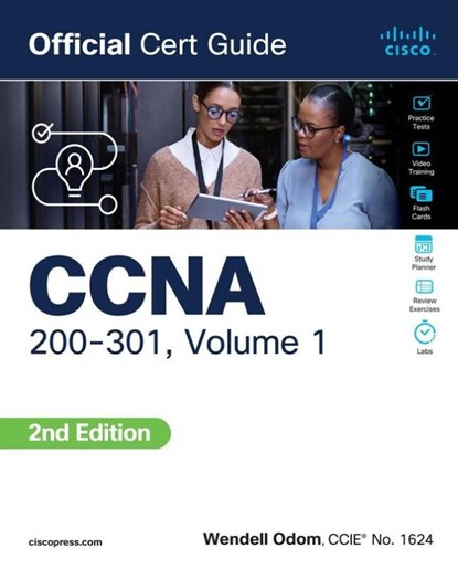 CCNA 200-301 Official Cert Guide, Volume 1, Wendell Odom - Paperback - 9780138229634