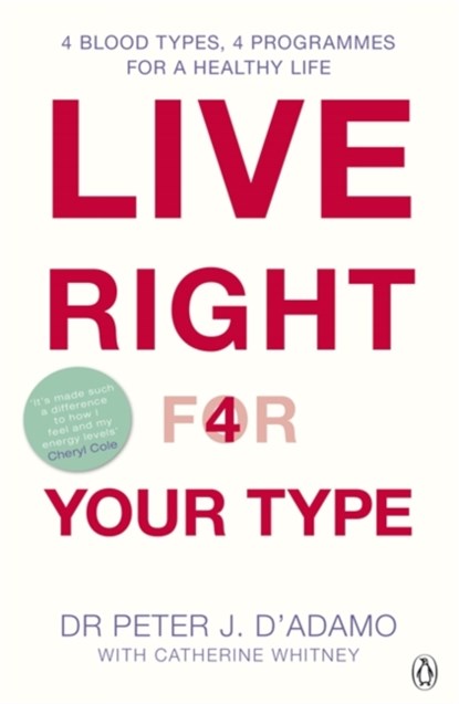 Live Right for Your Type, Peter J. D'Adamo - Paperback - 9780140297850