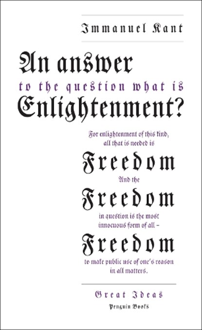 An Answer to the Question: 'What is Enlightenment?', Immanuel Kant - Paperback - 9780141043883