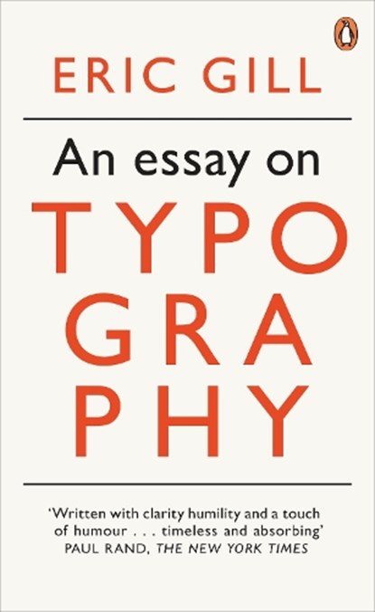 An Essay on Typography, Eric Gill - Paperback - 9780141393568