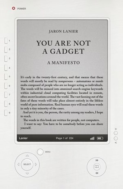 You Are Not A Gadget, Jaron Lanier - Ebook - 9780141960883