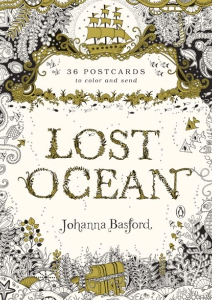 Lost Ocean: 36 Postcards to Color and Send, Johanna Basford - Paperback - 9780143110217