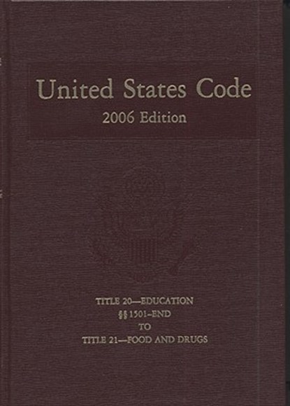 United States Code, 2006, V. 13, Title 20, Education, Section 1520 to End, House (U S ) Office of the Law Revision - Gebonden - 9780160800085