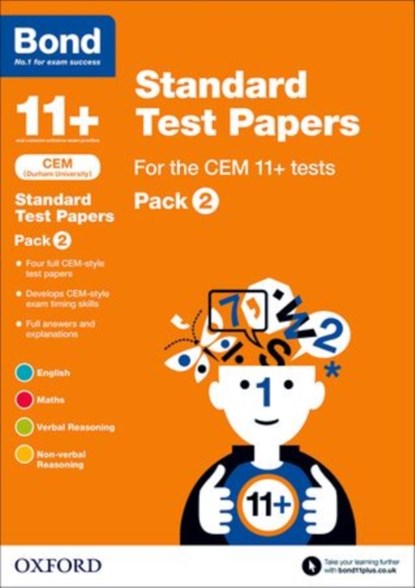 Bond 11+: CEM: Standard Test Papers: Ready for the 2025 Cambridge Select Insight exam, Michellejoy Hughes ; Alison Primrose ; Bond 11+ - Paperback - 9780192742193