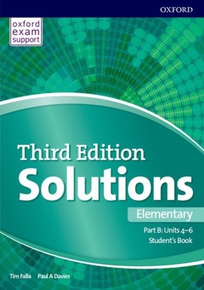 Solutions: Elementary: Student's Book B Units 4-6, Paul Davies ; Tim Falla - Paperback - 9780194563857