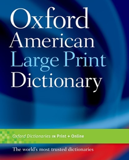 Oxford American Large Print Dictionary, Oxford University Press - Paperback - 9780195371253