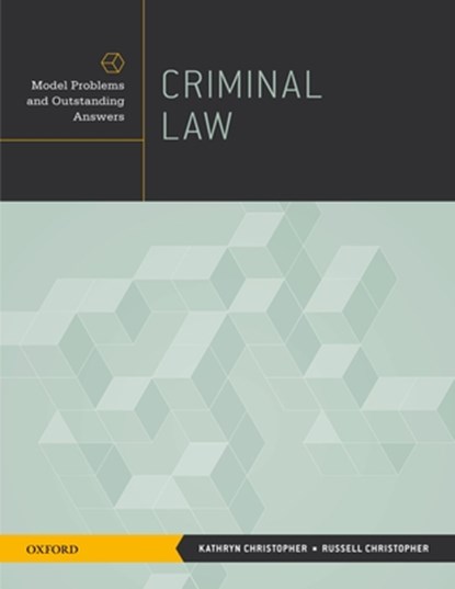 Criminal Law, Kathryn Christopher - Paperback - 9780195391770