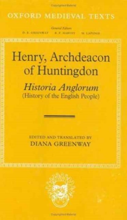 Henry, Archdeacon of Huntingdon: Historia Anglorum, Henry of Huntingdon - Gebonden - 9780198222248