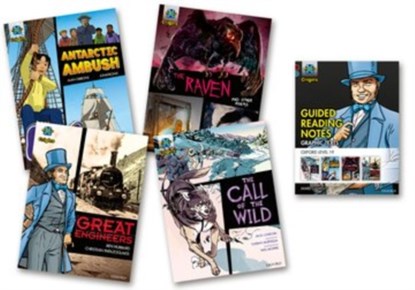 Project X Origins Graphic Texts: Dark Red+ Book Band, Oxford Level 19: Mixed Pack of 4, Alan Gibbons ; Ciaran Murtagh ; Ben Hubbard ; James Clements - Paperback - 9780198367758