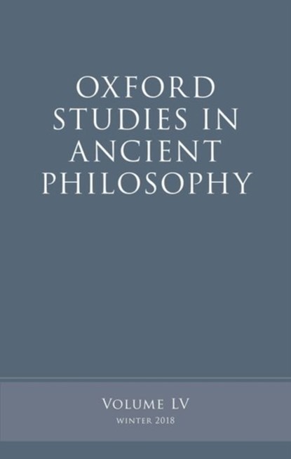 Oxford Studies in Ancient Philosophy, Volume 55, VICTOR (PROFESSOR OF PHILOSOPHY AND CLASSICAL STUDIES,  Professor of Philosophy and Classical Studies, University of Michigan) Caston - Paperback - 9780198836346