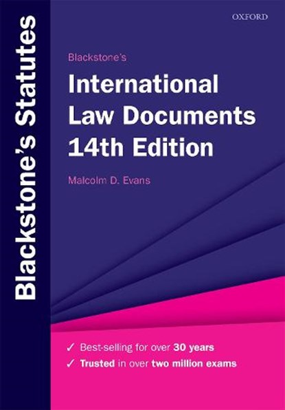 Blackstone's International Law Documents, EVANS,  Malcolm (Professor of Public International Law, University of Bristol) - Paperback - 9780198838784