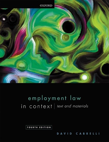 Employment Law in Context, David (Professor of Labour Law Cabrelli - Paperback - 9780198840312