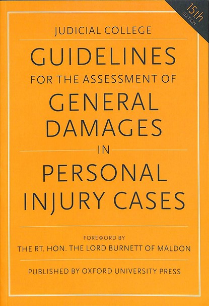 Guidelines for the Assessment of General Damages in Personal Injury Cases, Judicial College - Paperback - 9780198850939