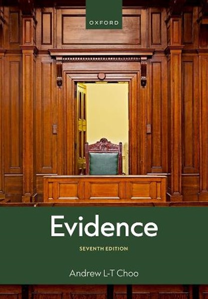 Evidence, Andrew Choo - Paperback - 9780198979340