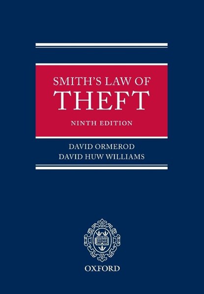 Smith's Law of Theft, David ( Ormerod ; David ( Williams - Paperback - 9780199299898