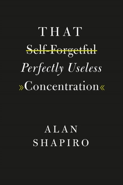 That Self-Forgetful Perfectly Useless Concentration, Alan Shapiro - Paperback - 9780226416953