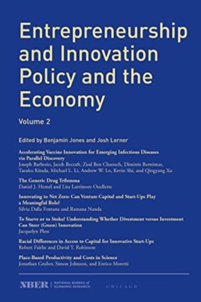 Entrepreneurship and Innovation Policy and the Economy, Benjamin Jones ; Josh Lerner - Paperback - 9780226828299