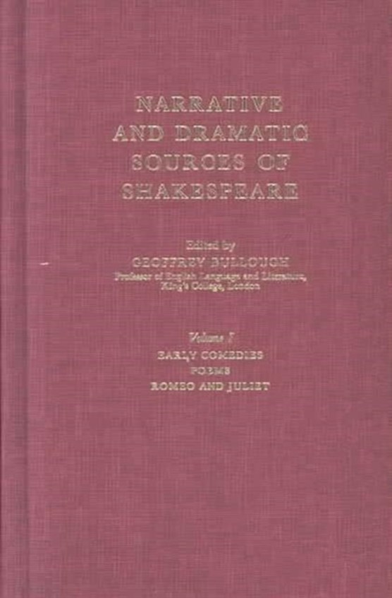 Narrative and Dramatic Sources of Shakespeare