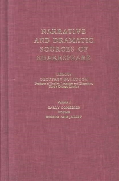 Narrative and Dramatic Sources of Shakespeare, Geoffrey Bullough - Gebonden - 9780231088916
