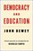 Democracy and Education, John Dewey - Paperback - 9780231210119