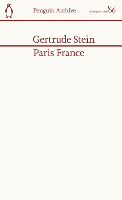 Paris France, Gertrude Stein - Paperback - 9780241746806