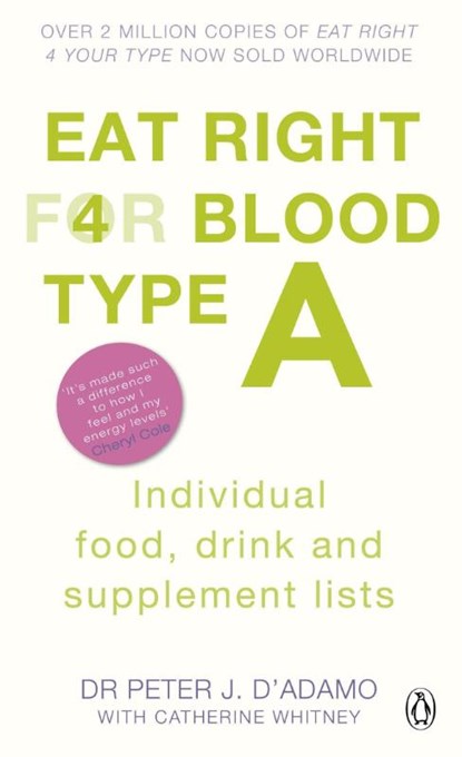 Eat Right for Blood Type A, Peter J. D'Adamo - Paperback - 9780241954379