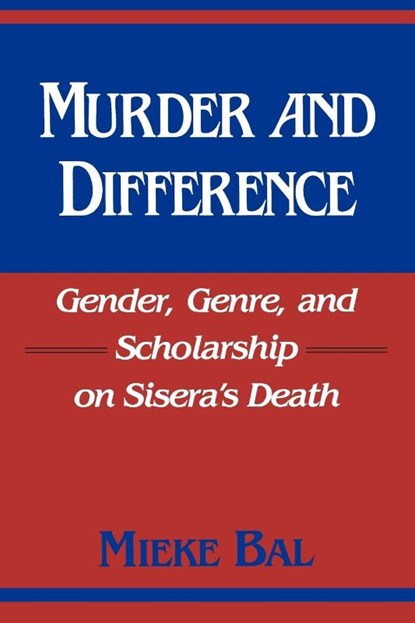 Murder and Difference, Mieke Bal - Paperback - 9780253207418